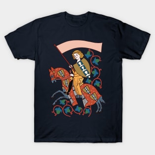 Cute and colourful Medieval knight Illustration T-Shirt